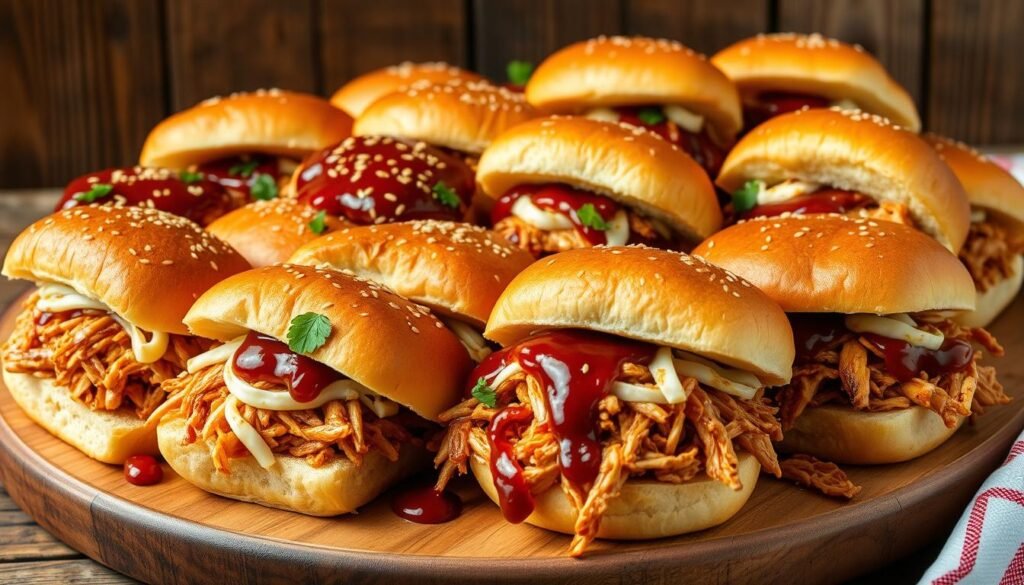 BBQ Chicken Sliders Party Platter BBQ Chicken Sliders Party Platter