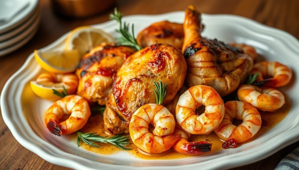 Baked Chicken and Shrimp Dish Baked Chicken and Shrimp Dish