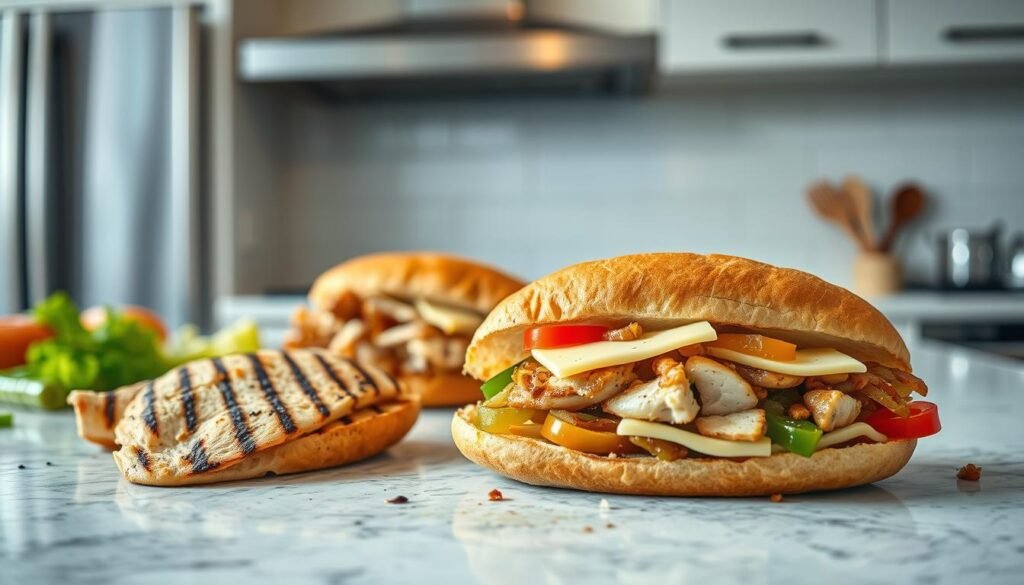 Chicken Philly Melt Preparation Steps Chicken Philly Melt Preparation Steps