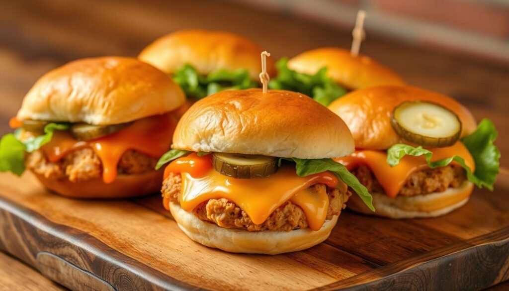serving buffalo chicken sliders serving buffalo chicken sliders